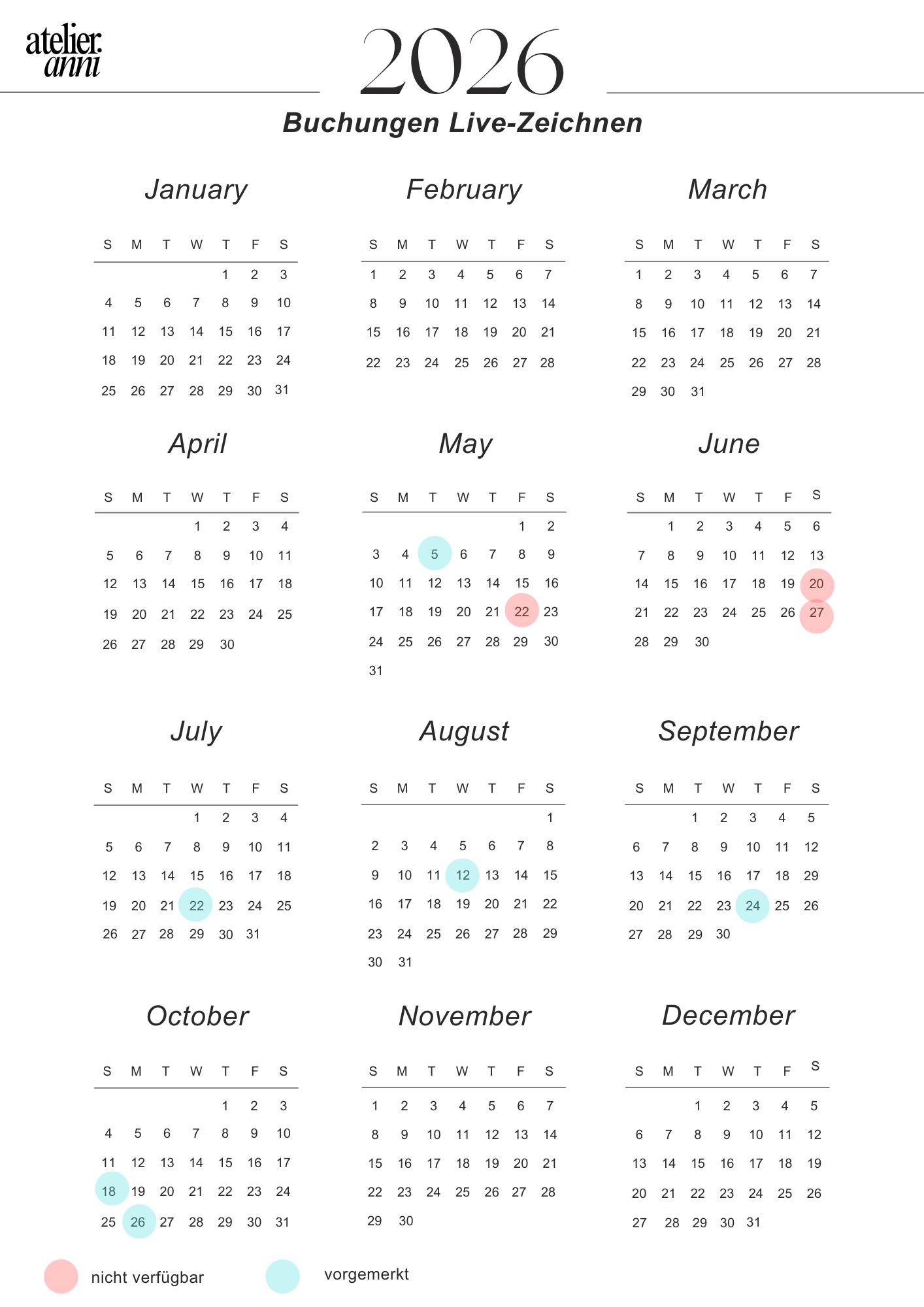 Black and White Simple 2026 Calendar Spiral Notebook